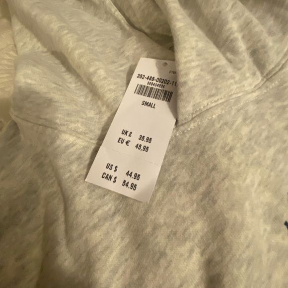 Brand new never worn, Hollister Heather Gray Hoodie Sweater - Picture 3 of 5